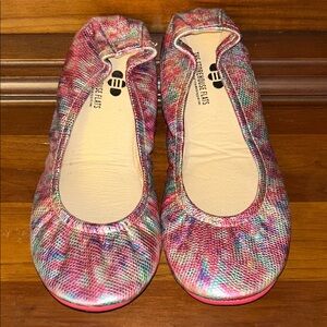 Colorful Tie-Dye Women’s Flats